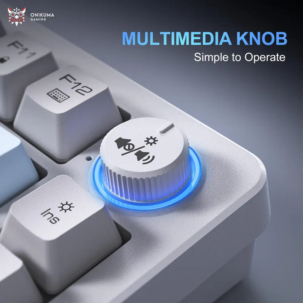 Onikuma MT501 Tri-Mode vezeték nélküli gamer billentyűzet – 6. kép