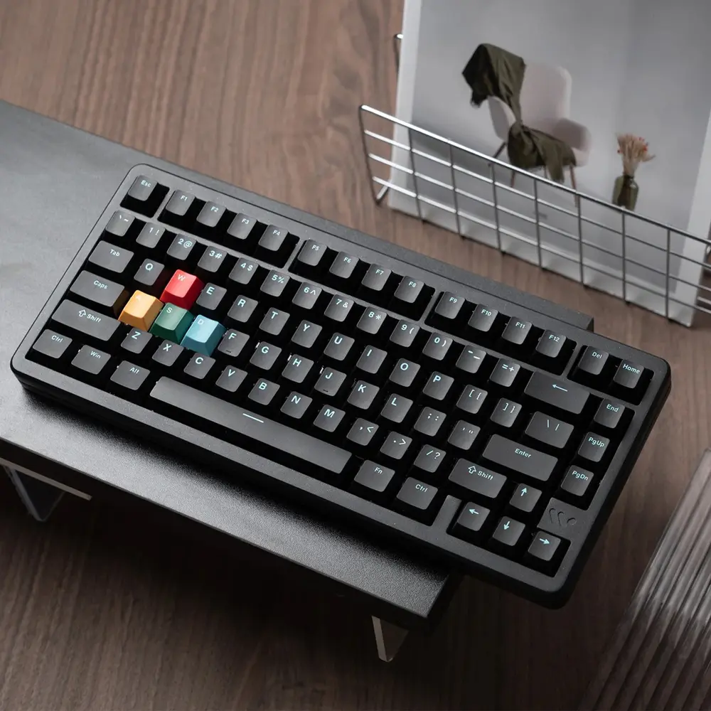 WOMIER SK75 TMR Tri-Mode mágneses gamer billentyűzet - Fekete – 3. kép