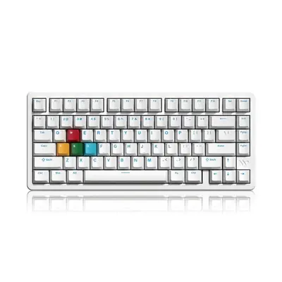 WOMIER SK75 TMR Tri-Mode vezeték nélküli Magnetic Switch gamer billentyűzet - Fehér – 2. kép