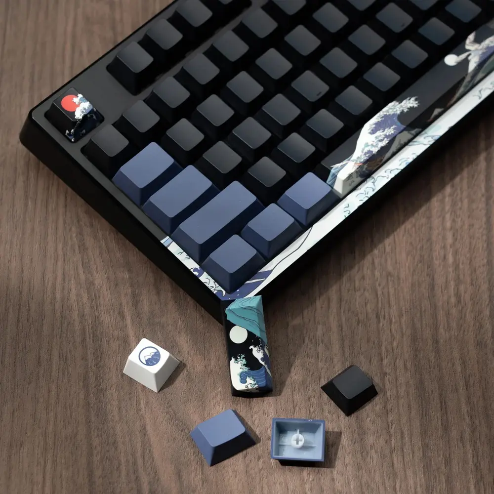 WOMIER SK80 PRO Tri-Mode vezeték nélküli mechanikus gamer billentyűzet - Kanagawa – 5. kép