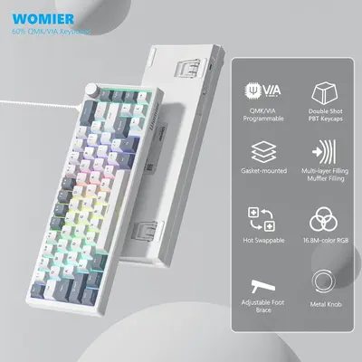WOMIER VK66 PRO mechanikus gamer billentyűzet – 2. kép
