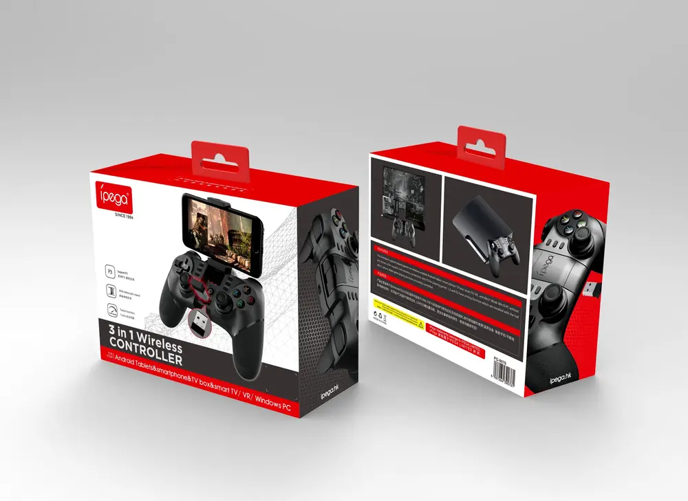 iPega PG-9076 Batman vezeték nélküli gamepad, telefontartóval – 4. kép