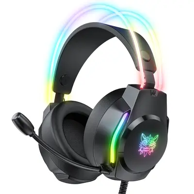 Onikuma X26 RGB Gaming Fejhallgató - Fekete