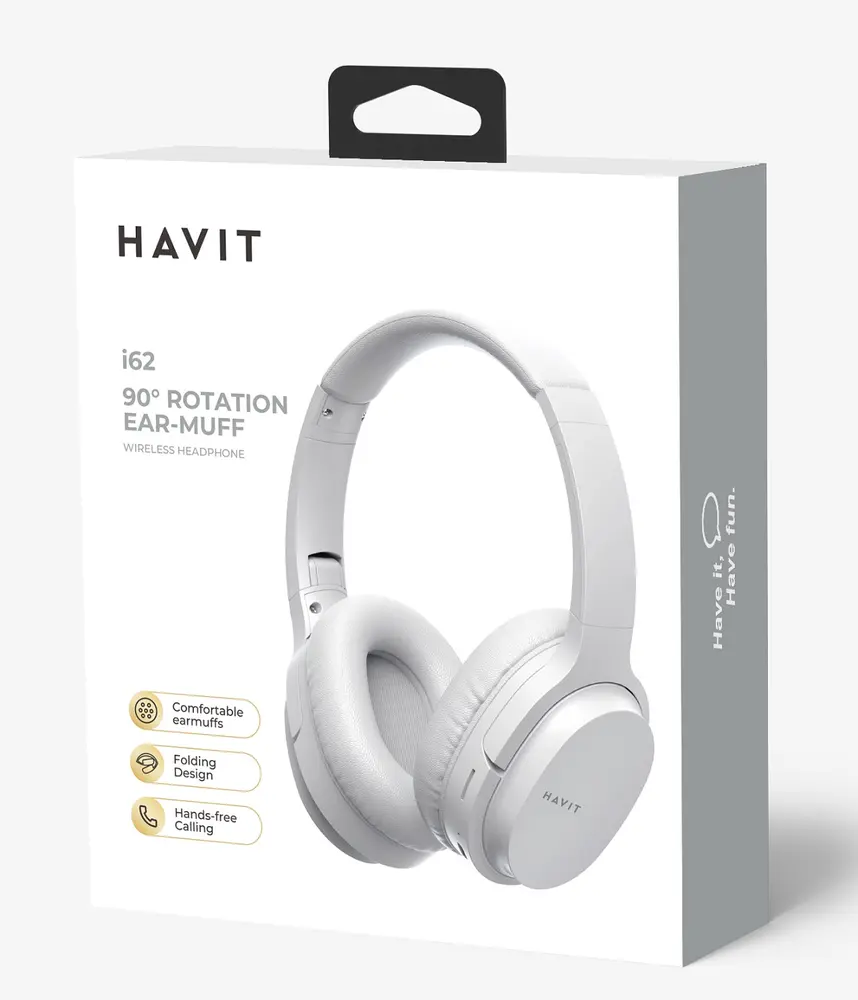 Havit I62 Vezeték nélküli Bluetooth fejhallgató - Fehér – 7. kép