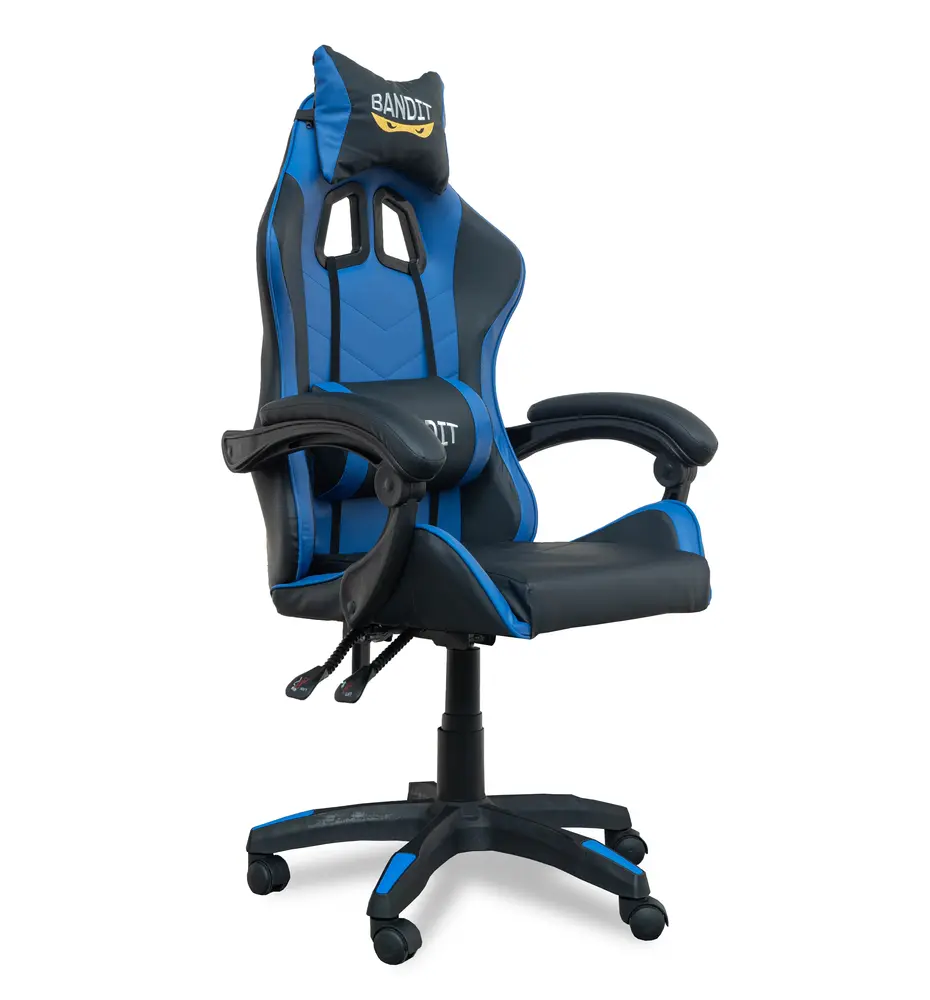 BANDIT Blue Thunder Gamer szék - fekete/kék – 2. kép