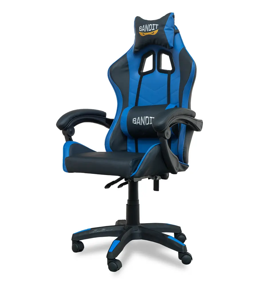 BANDIT Blue Thunder Gamer szék - fekete/kék – 4. kép