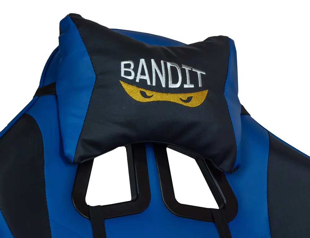 BANDIT Blue Thunder Gamer szék - fekete/kék – 6. kép