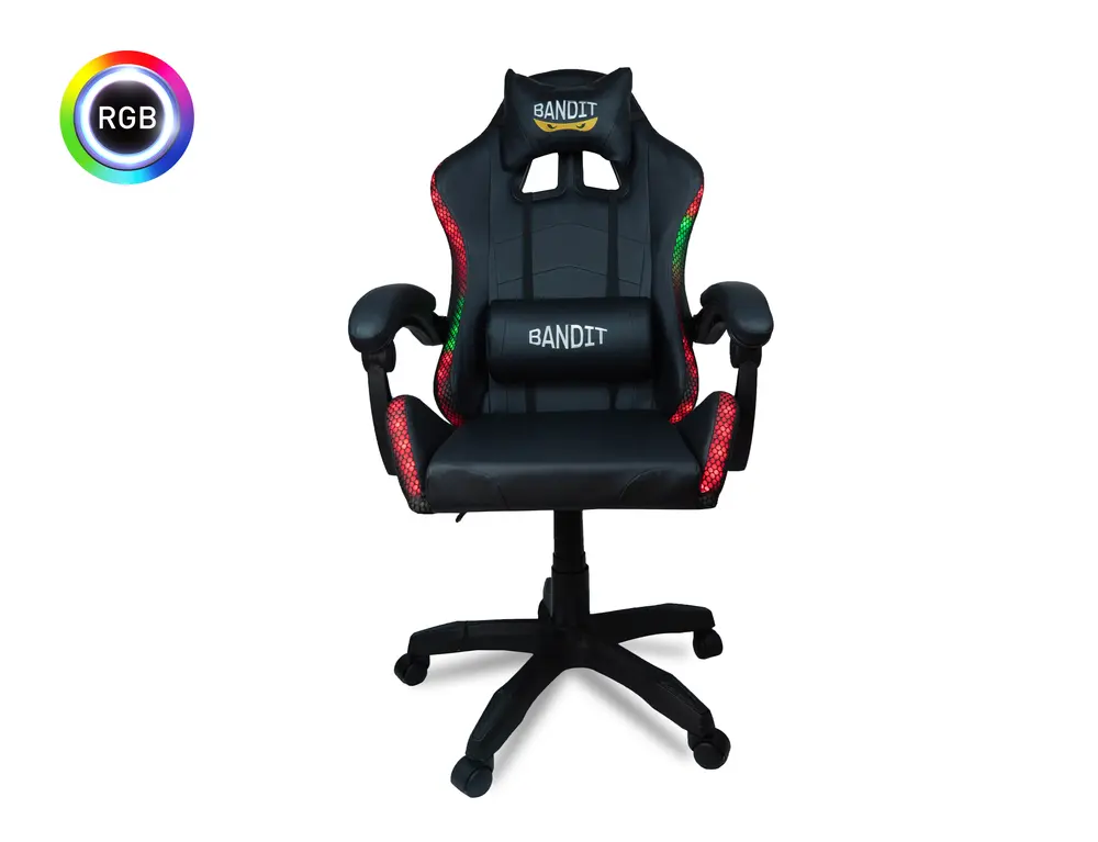 BANDIT Lumina RGB Gamer szék - fekete