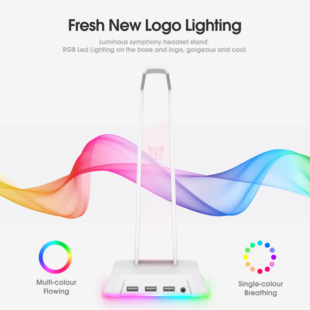 Onikuma ST-2 RGB Headset állvány - Fehér – 2. kép