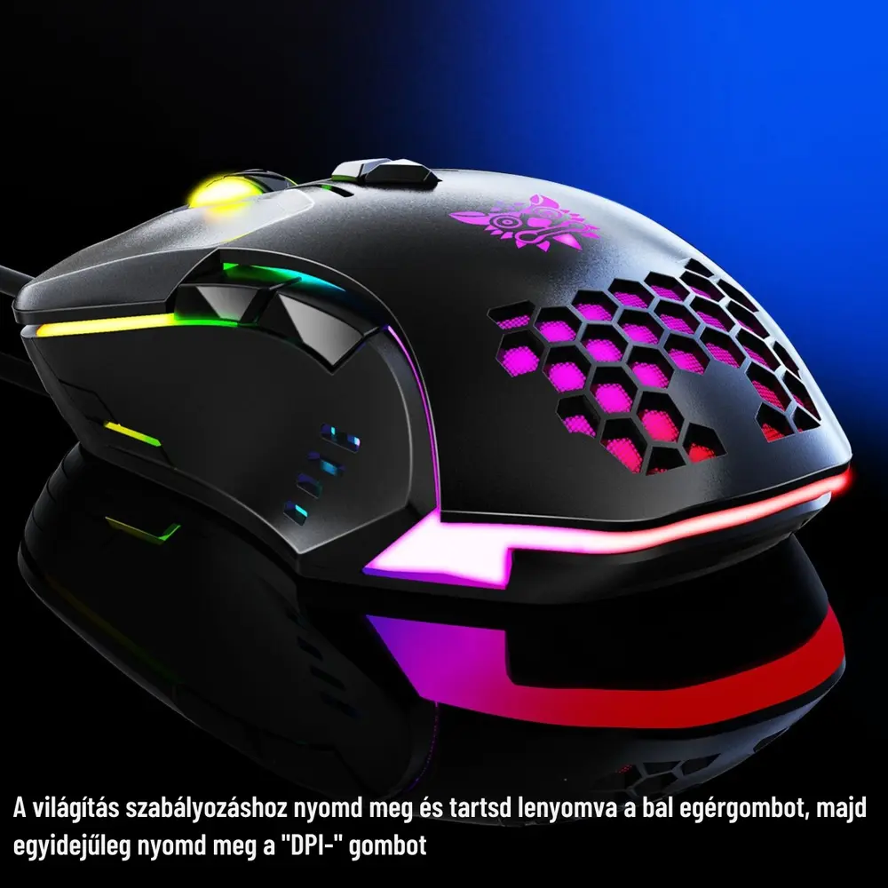 Onikuma CW902 Gaming egér - Fekete – 3. kép