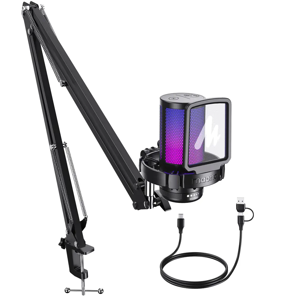 MAONO DGM20S USB Streamer/Gamer Mikrofon Kit RGB - Fekete – 2. kép