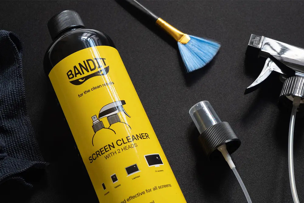 BANDIT Nagy adagos képernyőtisztító, ecsettel, törlőkendővel 500ml – 2. kép