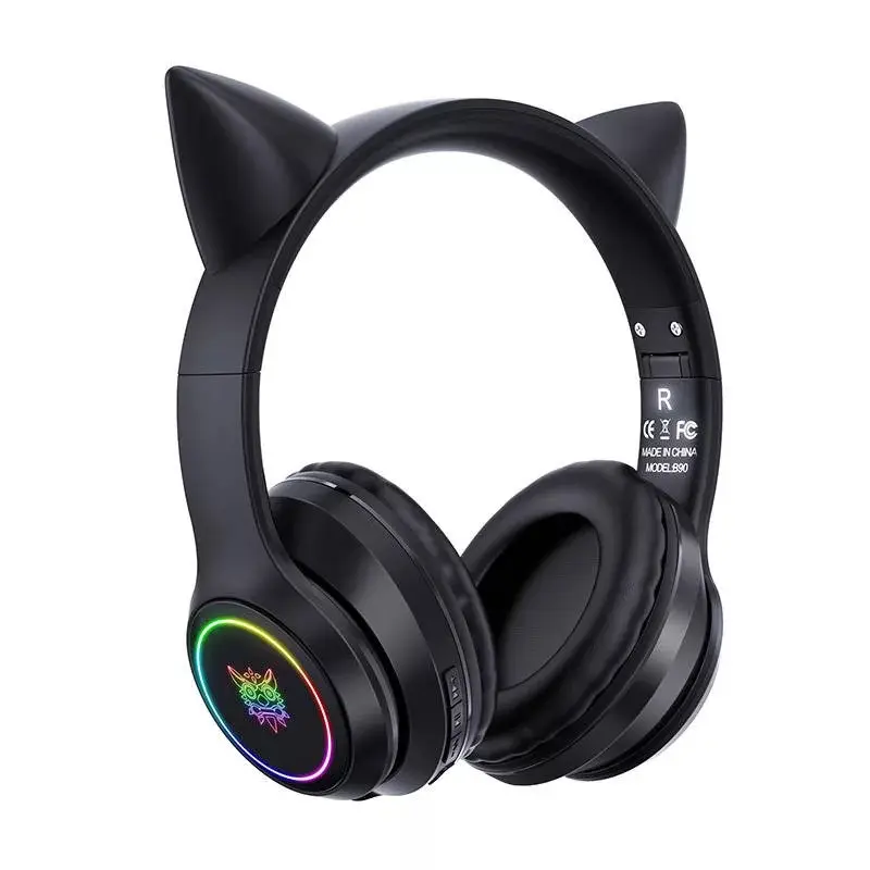 Onikuma B90 Vezeték nélküli Gaming headset - Fekete - Cicafüles – 3. kép