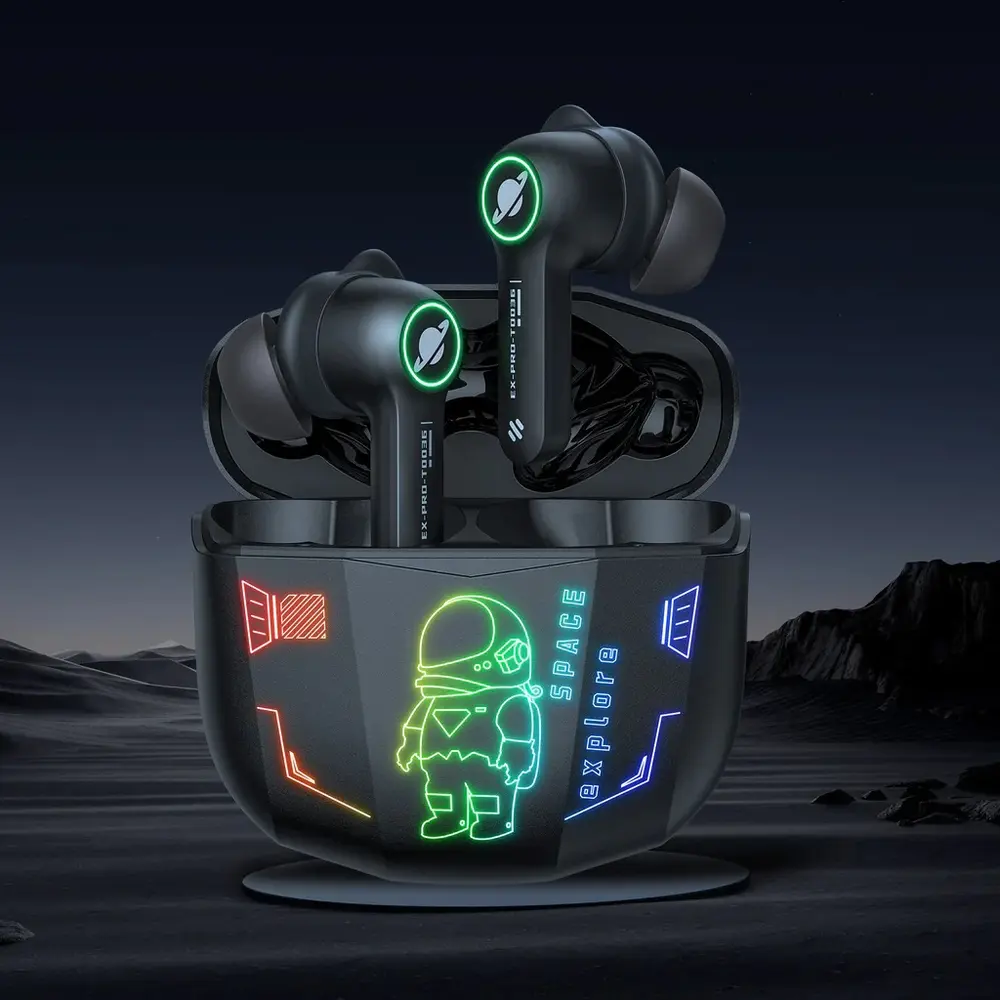 Onikuma T36 Space Vezeték Nélküli Gamer Fülhallgató - Fekete - 3 év garancia – 2. kép