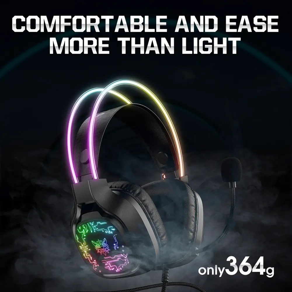 Onikuma X22 RGB Gamer headset – 8. kép