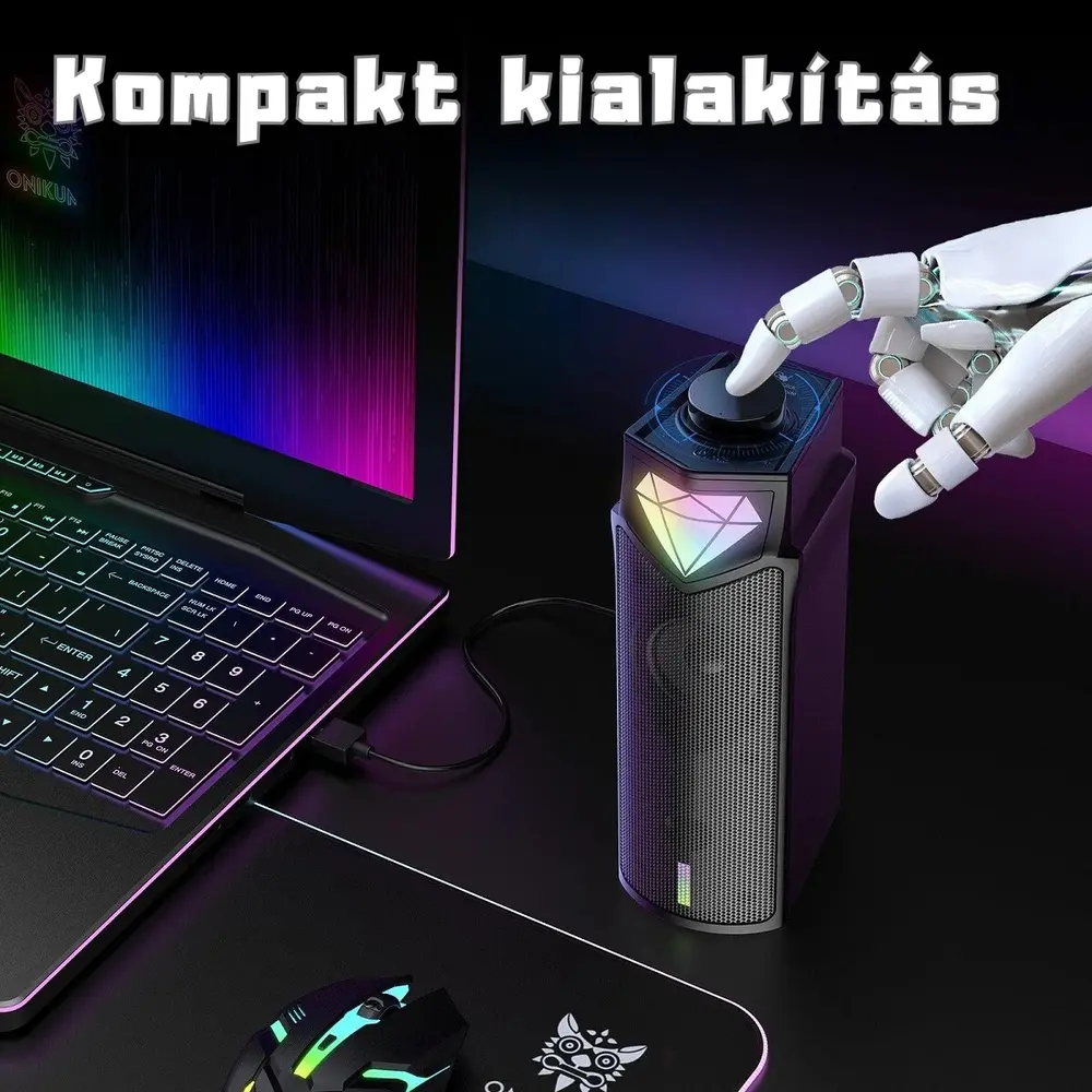Onikuma L1 RGB 2 in 1 Soundbar/Asztali Hangszóró – 7. kép