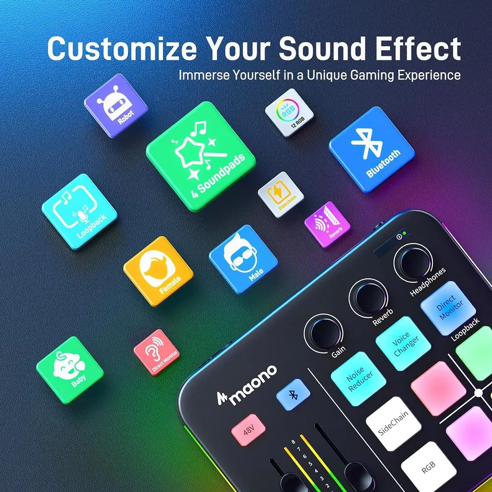 MAONO G1 Neo Streamer/Gamer Audio Mixer – 4. kép