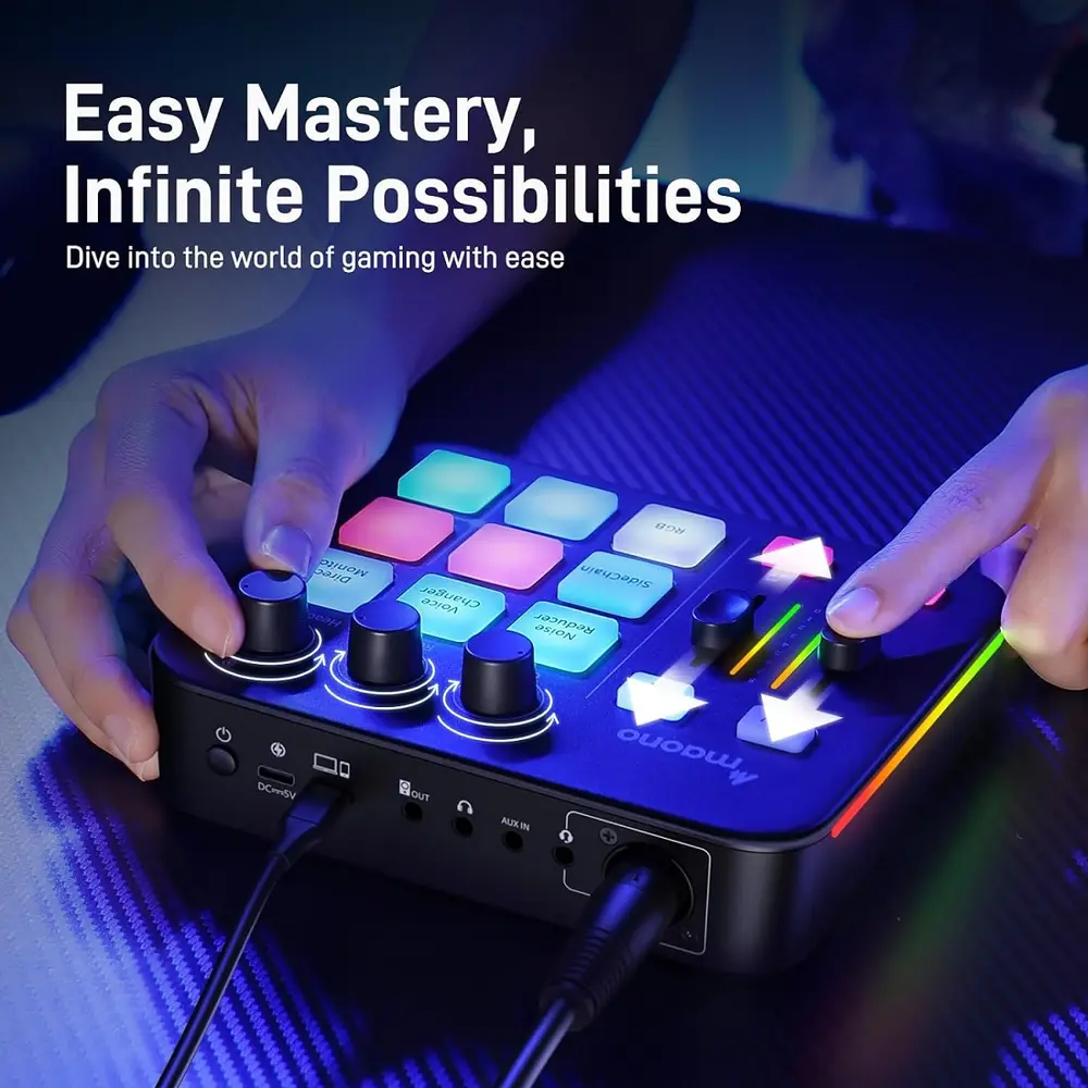MAONO G1 Neo Streamer/Gamer Audio Mixer – 6. kép