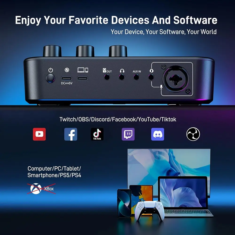 MAONO G1 Neo Streamer/Gamer Audio Mixer – 8. kép