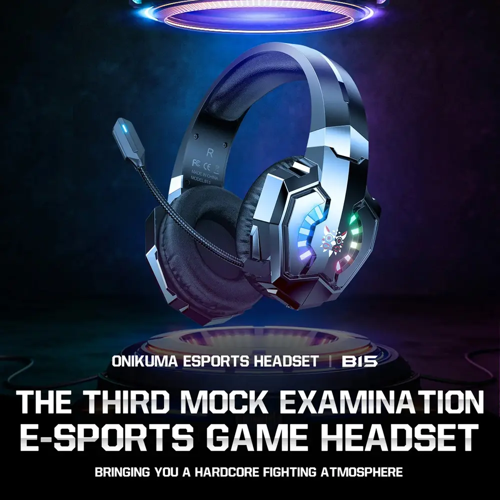 Onikuma B15 Tri-Mode Vezeték Nélküli Gamer Headset – 8. kép