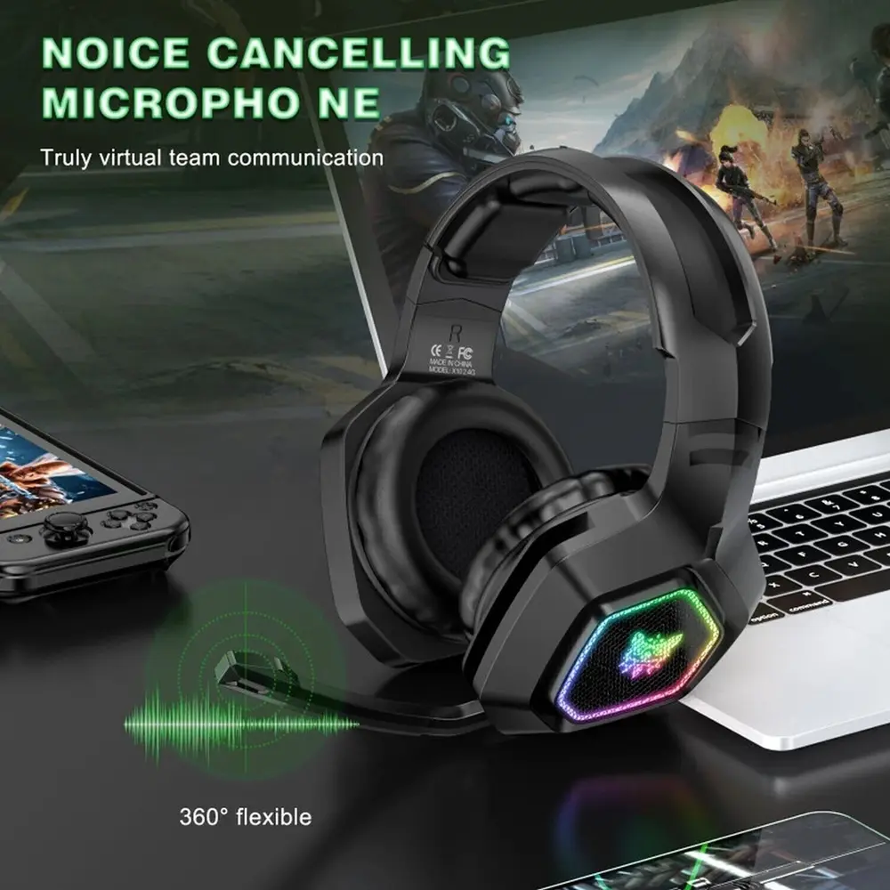 Onikuma B100 Tri-Mode Vezeték Nélküli Gamer Headset – 7. kép