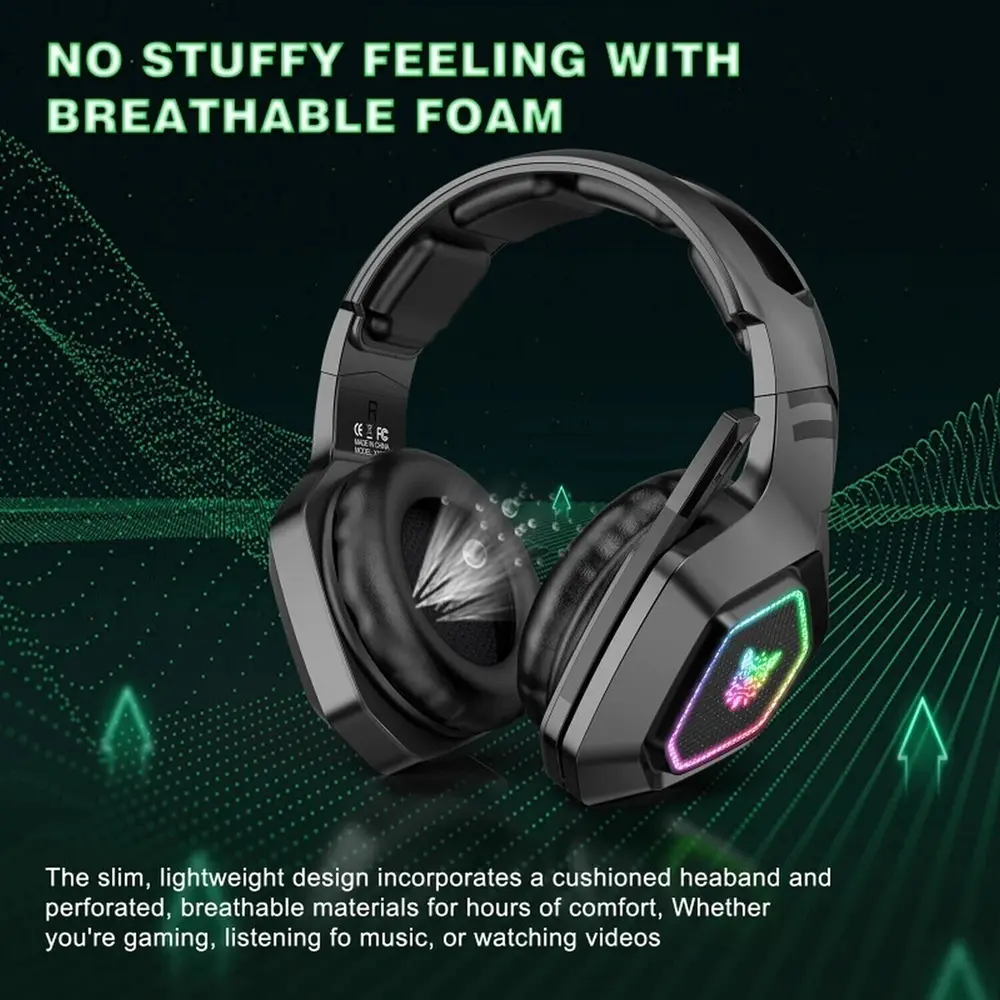 Onikuma B100 Tri-Mode Vezeték Nélküli Gamer Headset – 8. kép