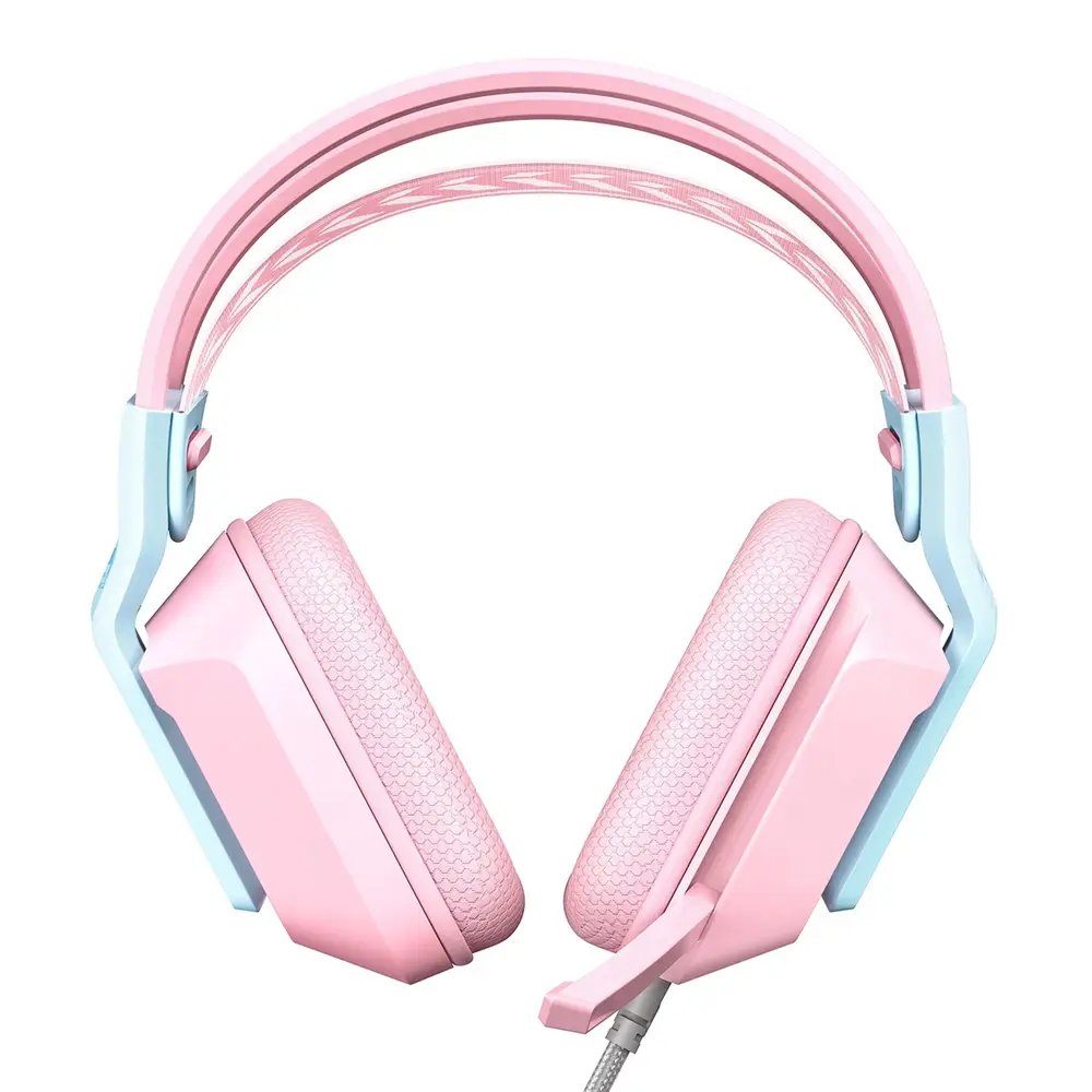 Onikuma X13 Vezetékes Gamer Fejhallgató RGB világítással - Pink – 3. kép