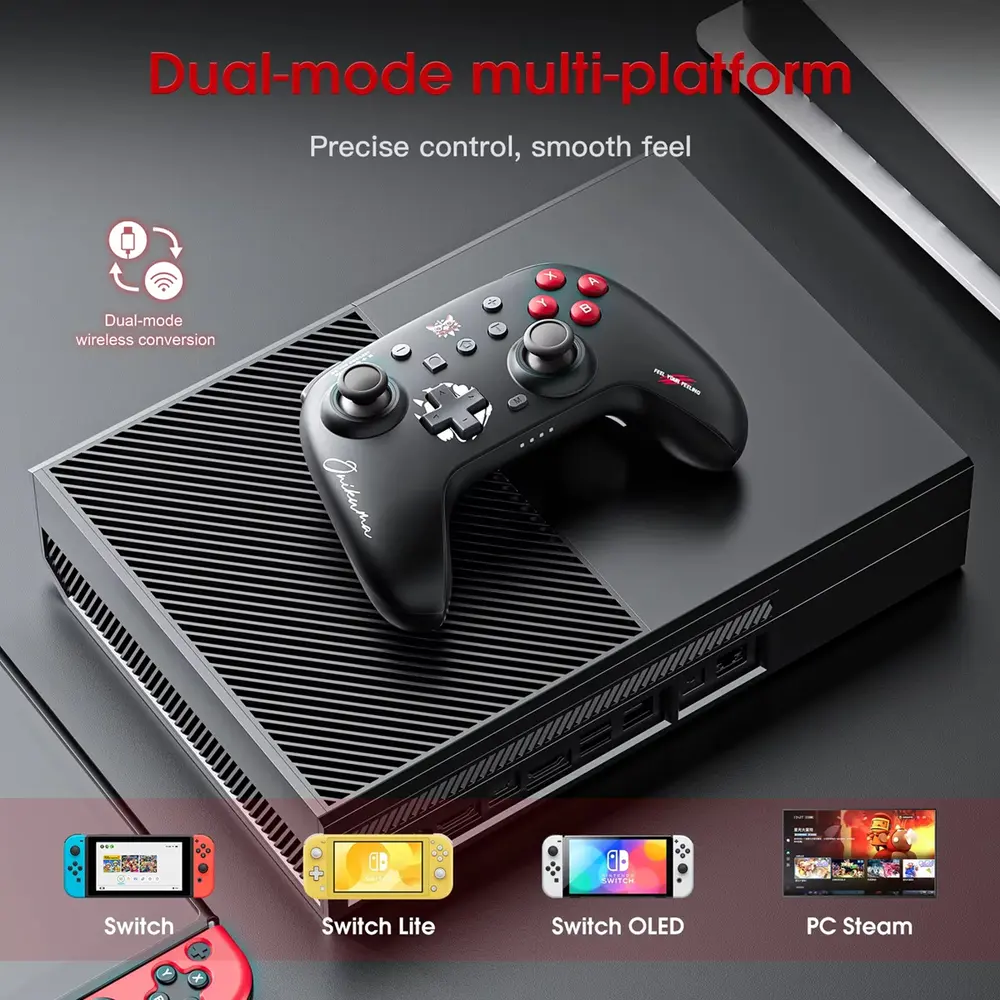 Onikuma C1 Wireless Gamepad kontroller - Fekete – 4. kép