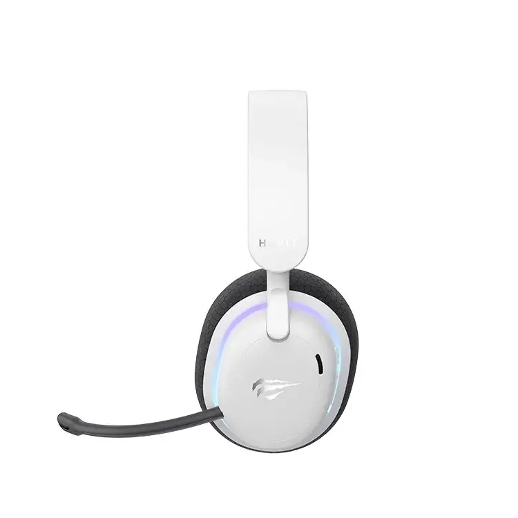Havit Fuxi-H7 Premium Virtual 7.1 Vezeték Nélküli Gamer Fejhallgató - Fehér – 2. kép