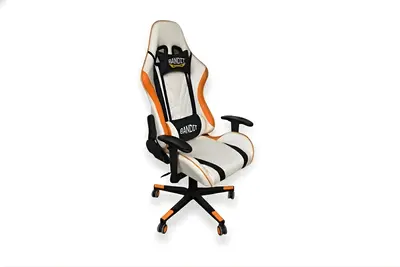 BANDIT Blaze Gamer szék - Fehér/Narancs/Fekete – 2. kép