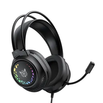 Onikuma X92 RGB Gamer Fejhallgató - Fekete