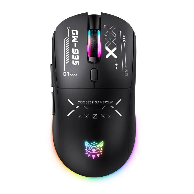 Onikuma CW935 Tri-Mode Vezeték Nélküli Gamer Egér - Fekete