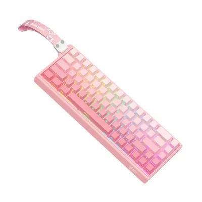 Onikuma G69 Magnetic Switch Gamer Billentyűzet - Pink