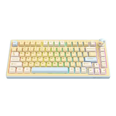 Onikuma MT707 Tri-Mode Vezeték Nélküli Mechanikus Gamer Billentyűzet - Sárga