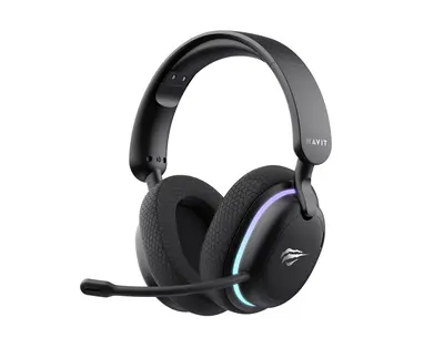 Havit Fuxi-H7 Premium Virtual 7.1 Vezeték Nélküli Gamer Fejhallgató - Fekete