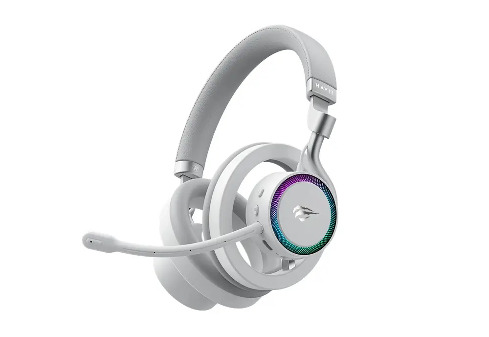 Havit Fuxi-H8 Premium Open Back Vezeték Nélküli Gamer Fejhallgató - Fehér