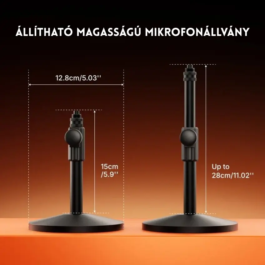 MAONO PD200W Hybrid Vezeték Nélküli Podcast Mikrofon RGB - Fekete – 7. kép