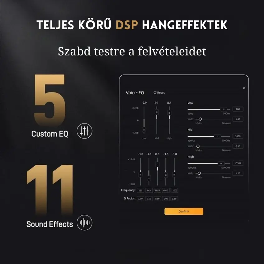 MAONO PM450S USB Streamer/Gamer Mikrofon Kit RGB - Fekete – 4. kép
