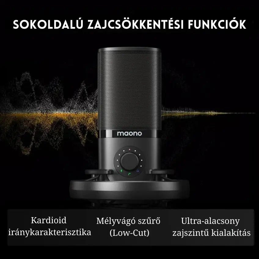 MAONO PM450S USB Streamer/Gamer Mikrofon Kit RGB - Fekete – 5. kép