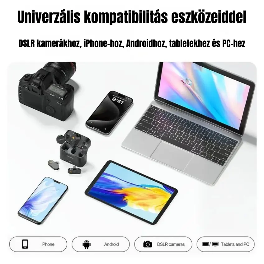 MAONO Wave T5 Csiptethető Vezeték Nélküli Zajszűrős Mikrofon Kit – 8. kép
