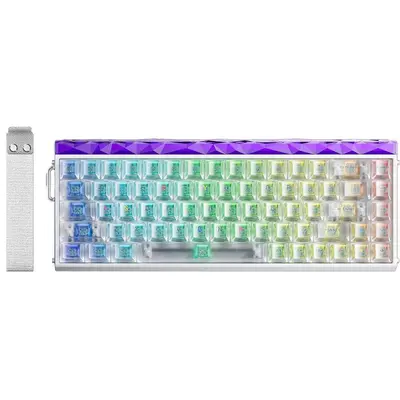 AULA HERO68 HE Frosted Magnetic Switch Mechanikus Gamer Billentyűzet - Fehér