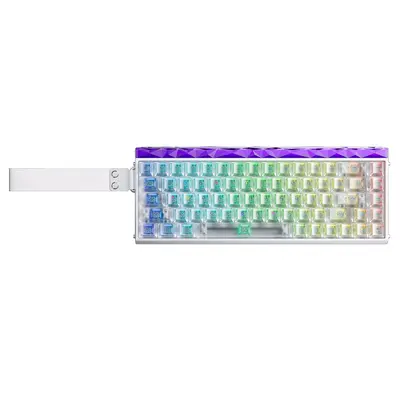 AULA HERO68 HE Frosted Magnetic Switch Mechanikus Gamer Billentyűzet - Fehér – 2. kép