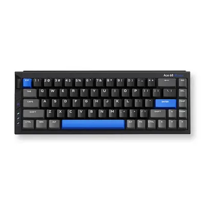 MCHOSE Ace 68 Turbo Hall Effect Magnetic Switch Mechanikus Gamer Billentyűzet 16K - Fekete