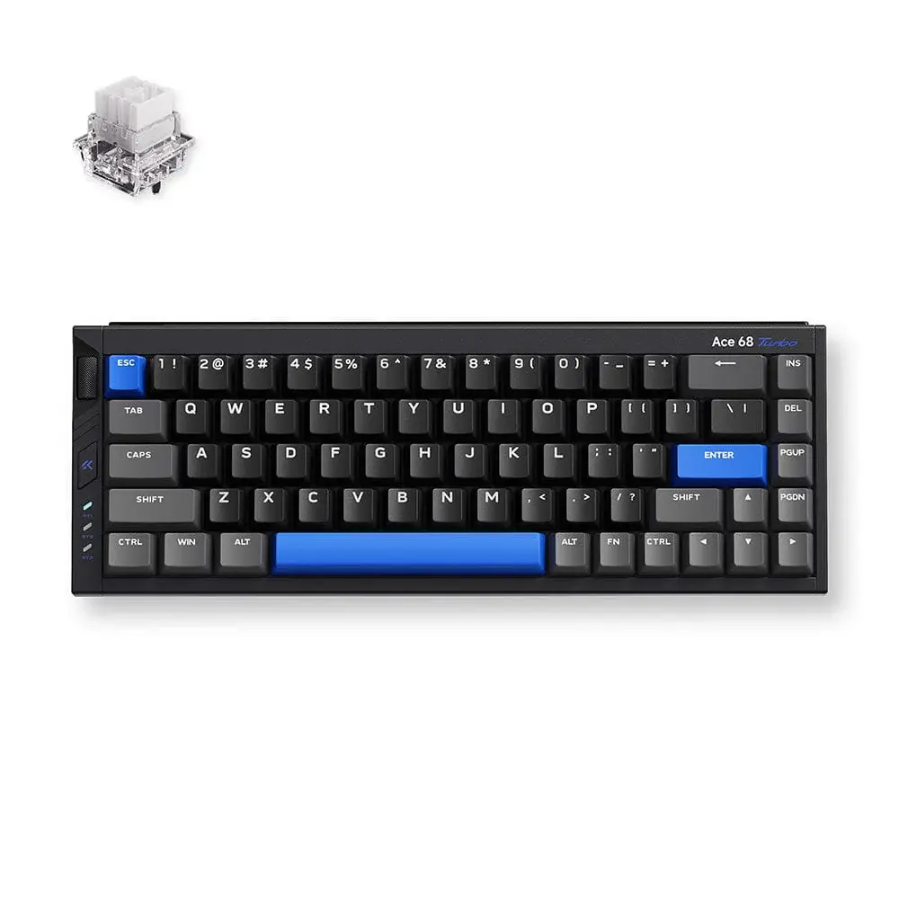 MCHOSE Ace 68 Turbo Hall Effect Magnetic Switch Mechanikus Gamer Billentyűzet 16K - Fekete – 3. kép