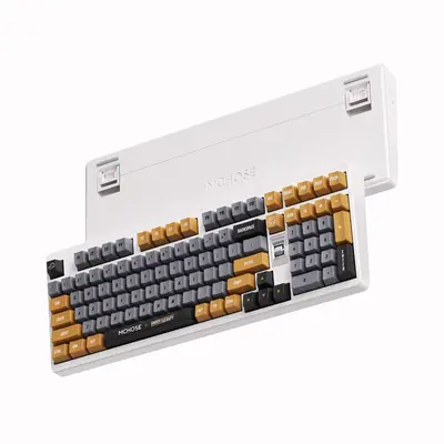 MCHOSE x Unbox Therapy UT98 Tri-Mode Vezeték Nélküli Mechanikus Gamer Billentyűzet - Retro – 2. kép