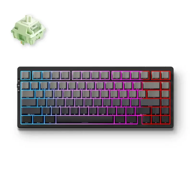 MCHOSE G75 Pro Tri-Mode Vezeték Nélküli Mechanikus Gamer Billentyűzet - Fekete – 2. kép