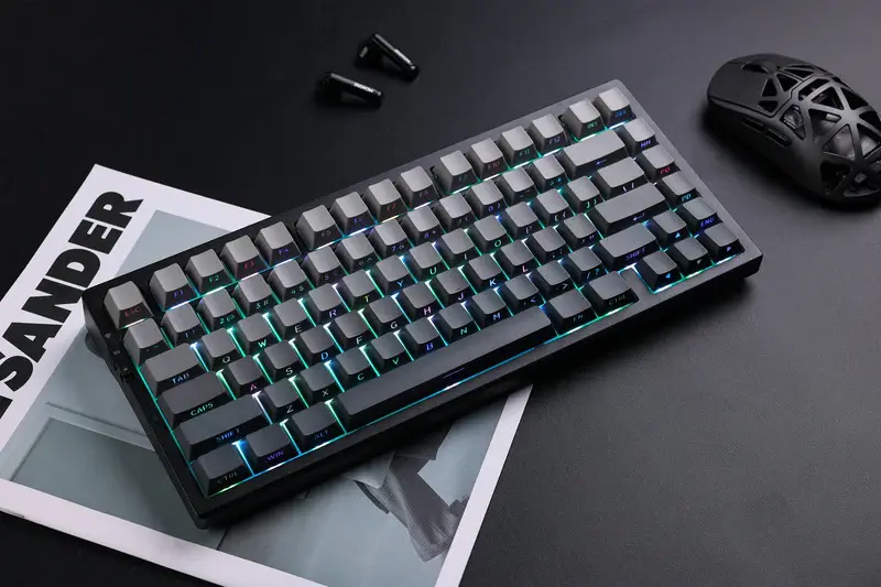 MCHOSE G75 Pro Tri-Mode Vezeték Nélküli Mechanikus Gamer Billentyűzet - Fekete – 3. kép