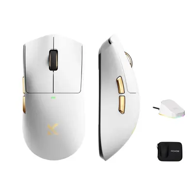 MCHOSE K7 Ultra Tri-Mode 8K Vezeték Nélküli Gamer Egér + Magnetic Dock - Fehér – 2. kép
