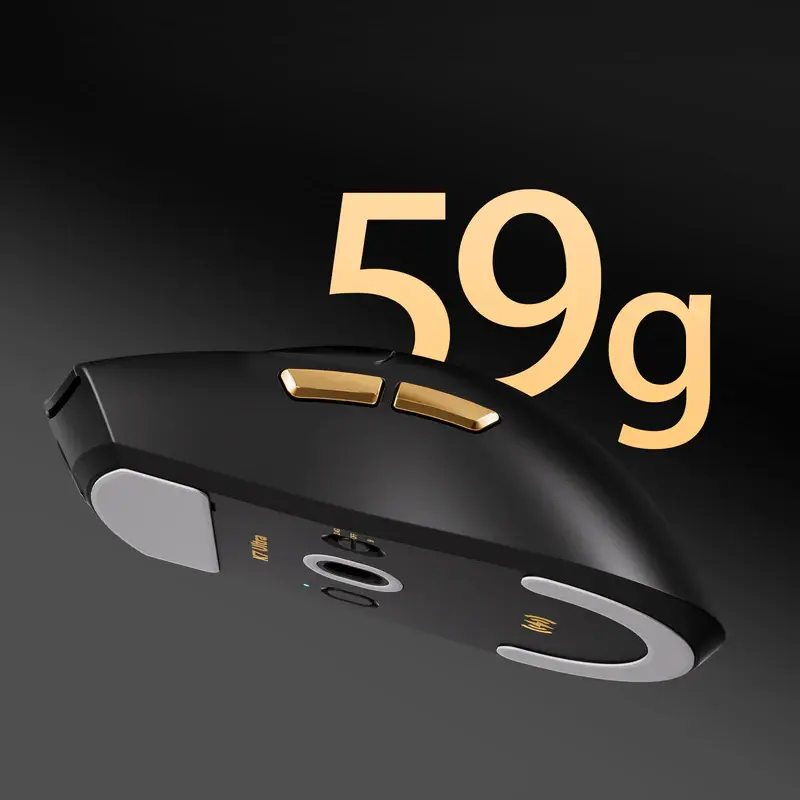 MCHOSE K7 Ultra Tri-Mode 8K Vezeték Nélküli Gamer Egér + Magnetic Dock - Fehér – 6. kép