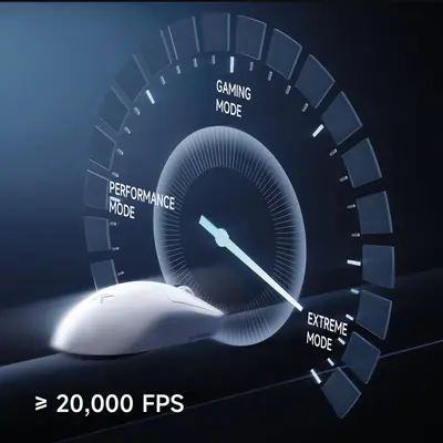MCHOSE A7 V2 Ultra Tri-Mode 8K Vezeték Nélküli Gamer Egér - Fekete – 2. kép